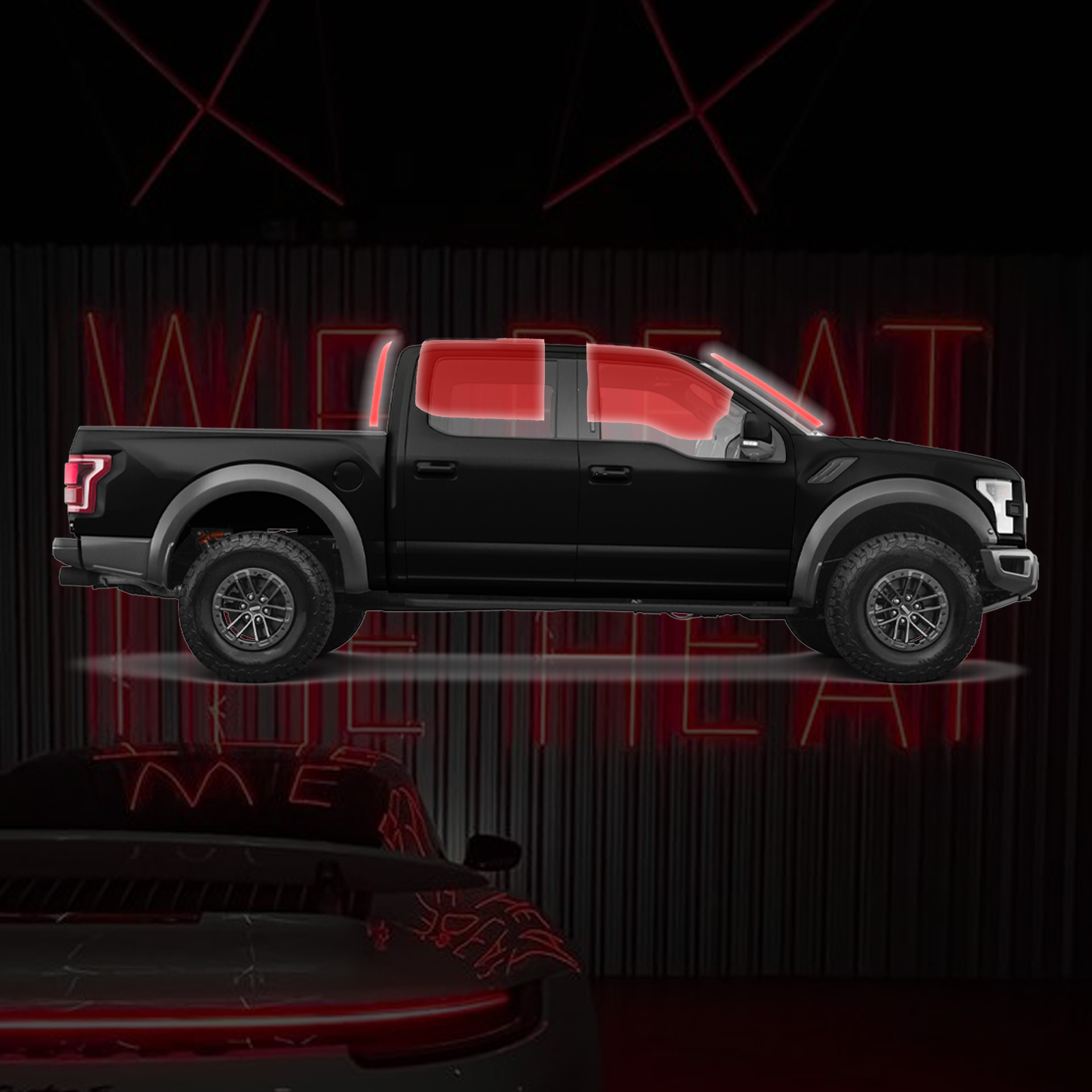 Sides Back, Windshield